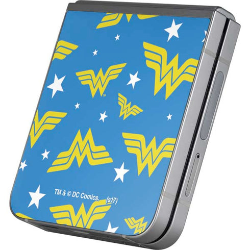 DC Comics Wonder Woman Pattern Galaxy Z Flip6 Skin